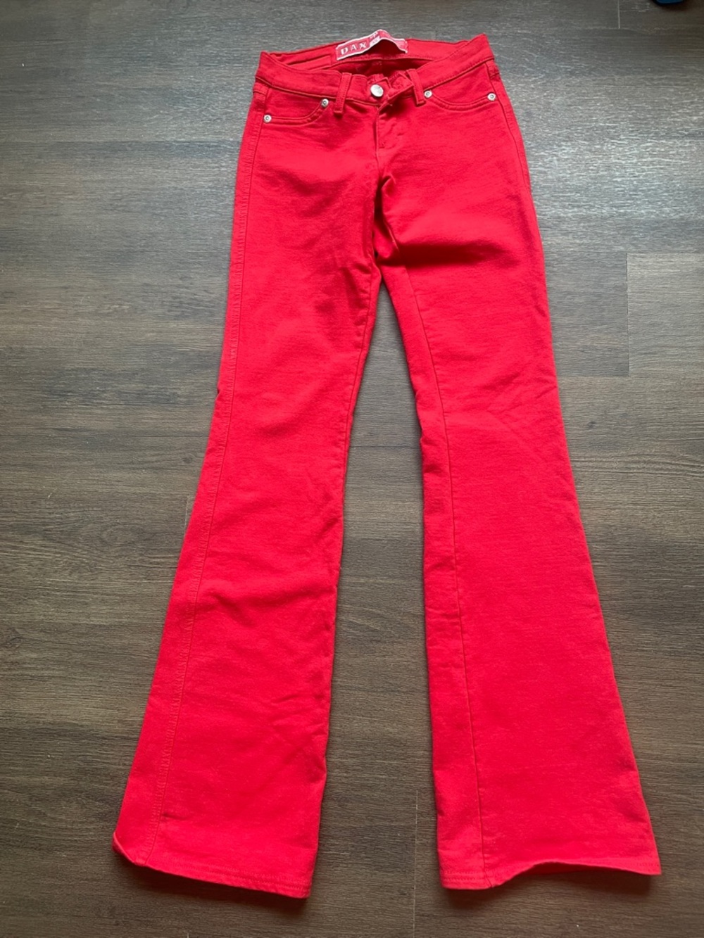 Dax Jeans Vibrant Red Flare Jeans